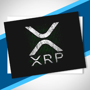Cryptocurrency Binary Code XRP Hodlers Crypto Memi Vykort
