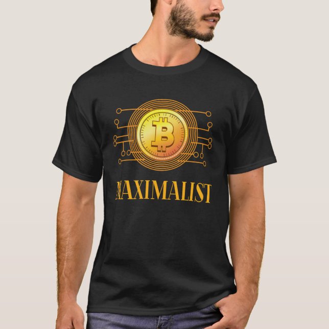 Cryptocurrency Bitcoin Maximalist  Blockchain T Shirt (Framsida)