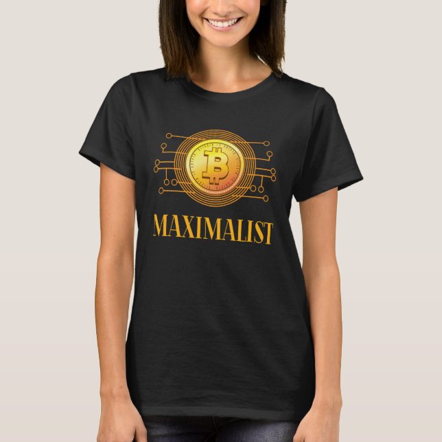 Cryptocurrency Bitcoin Maximalist  Blockchain T Shirt (Framsida)