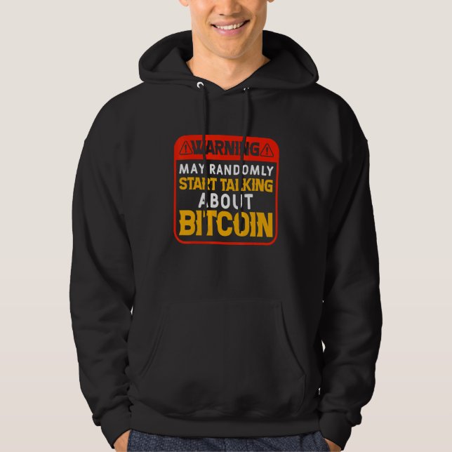 Cryptocurrency Blockchain Bitcoin Coin For Stock M Hoodie (Framsida)