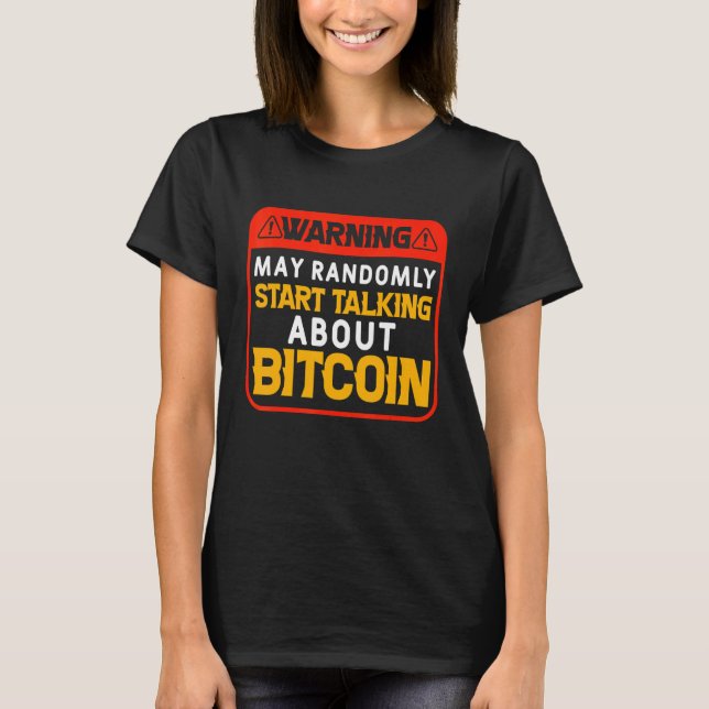 Cryptocurrency Blockchain Bitcoin Coin For Stock M T Shirt (Framsida)