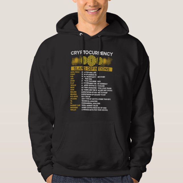 Cryptocurrency Blockchain Trader Finance Crypto In Hoodie (Framsida)