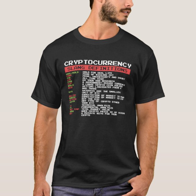 Cryptocurrency Blockchain Trader Finance Crypto In T Shirt (Framsida)