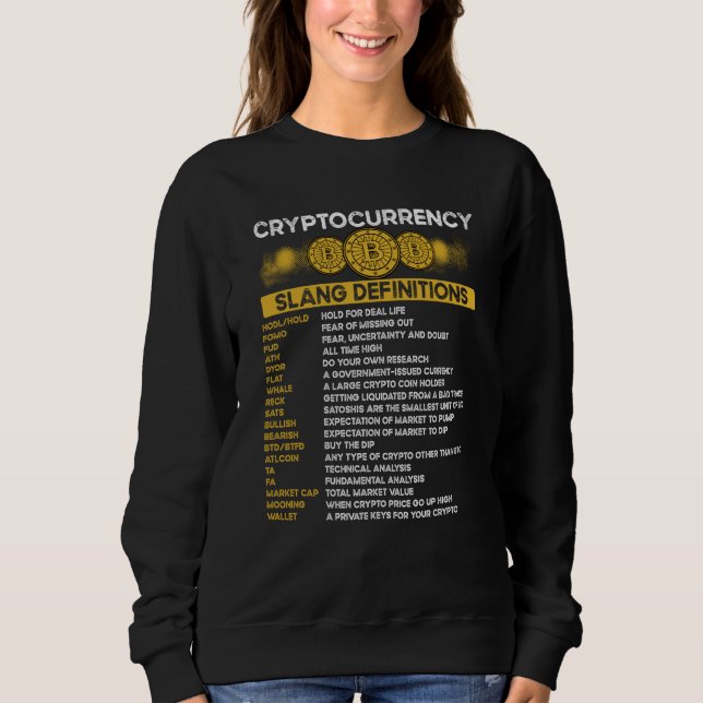 Cryptocurrency Blockchain Trader Finance Crypto In T Shirt (Framsida)