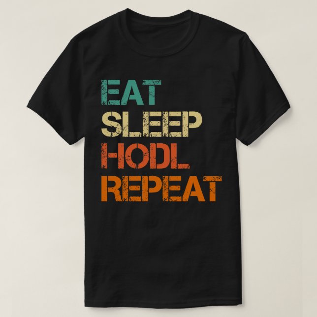 Cryptocurrency Crypto Bitcoin Funny Eat Sviloläge  T Shirt (Design framsida)