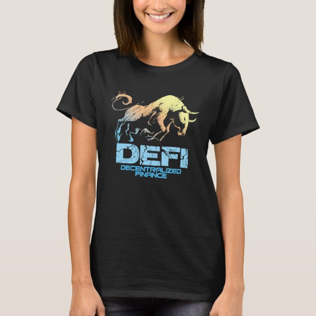 Cryptocurrency DECENTRALIZED FINANCE DEFI Crypto B T Shirt (Framsida)