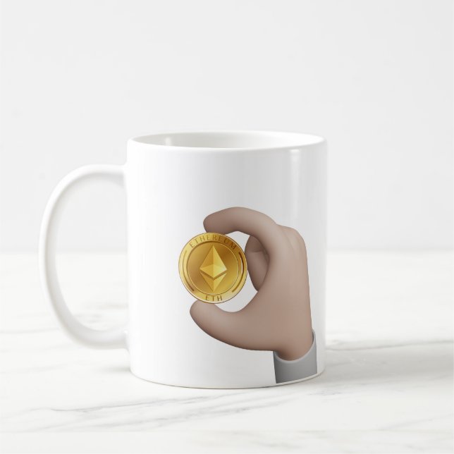CRYPTOCURRENCY ETHERUM KAFFEMUGG (Vänster)