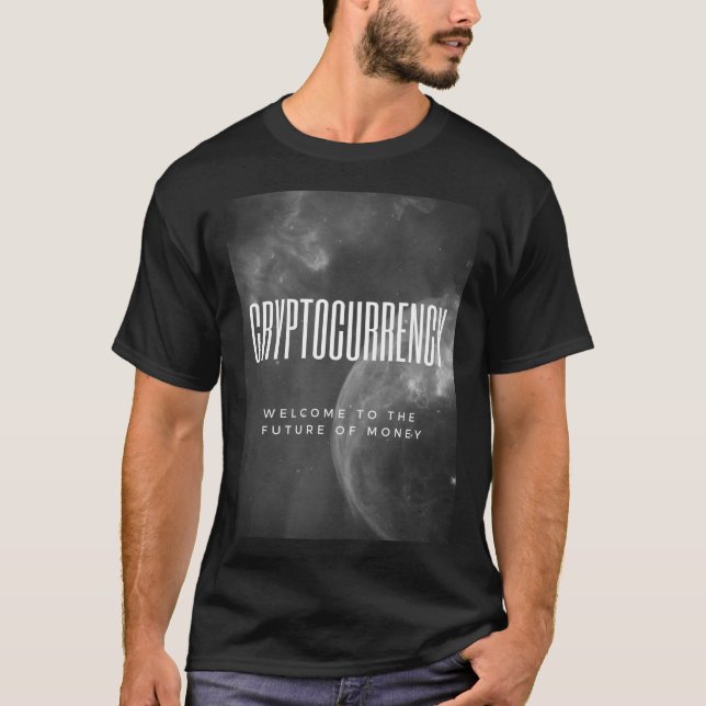 Cryptocurrency framtiden av pengar t shirt (Framsida)