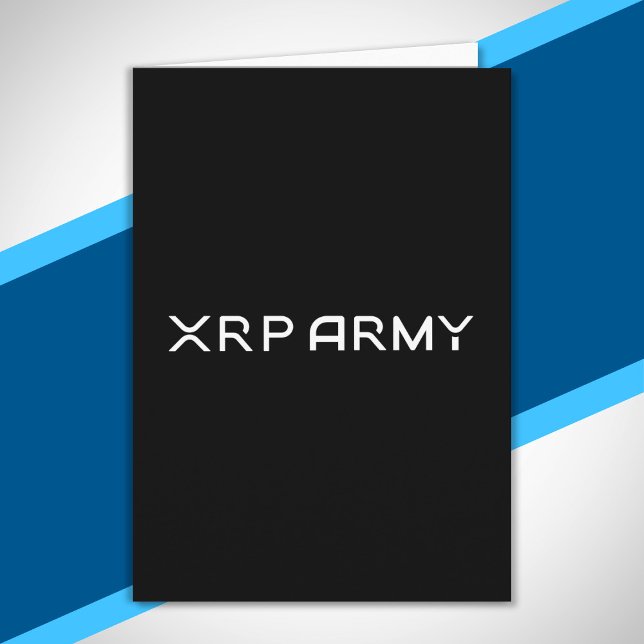 Cryptocurrency Meme XRP Army Quote Hodl Crypto Kort (Skapare uppladdad)