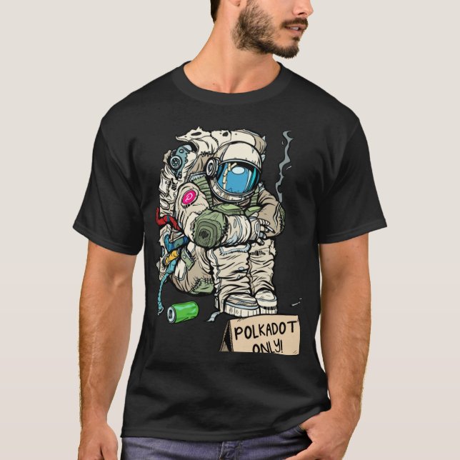 Cryptocurrency Talk  Astronaut Hodler Begging For  T Shirt (Framsida)