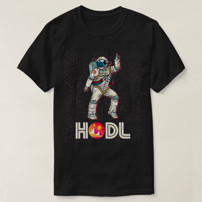 Cryptocurrency Talk MANA  HODL Decentraland Disco  T Shirt (Design framsida)