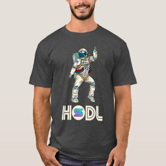 Cryptocurrency Talk Roligt HODL Solana Disco Måne T Shirt