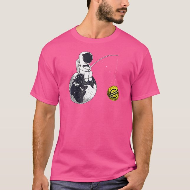Cryptocurrency Talk Stellar Lu Till Månen Rymden M T Shirt (Framsida)
