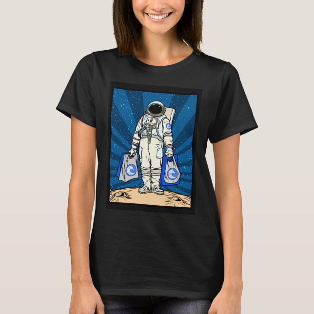 Cryptocurrency Talk  To The Moon Bittorrent BTT Ry T Shirt (Framsida)