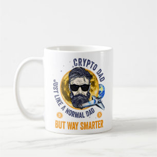 Cryptodad Crypto Pappa som ett vanligt Bitcoin Pap Kaffemugg
