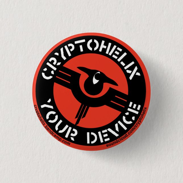 Cryptohelix - Din enhet (RED) Knapp (Framsida)