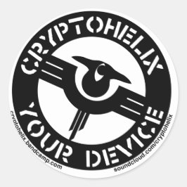 Cryptohelix - din enhet runt klistermärke