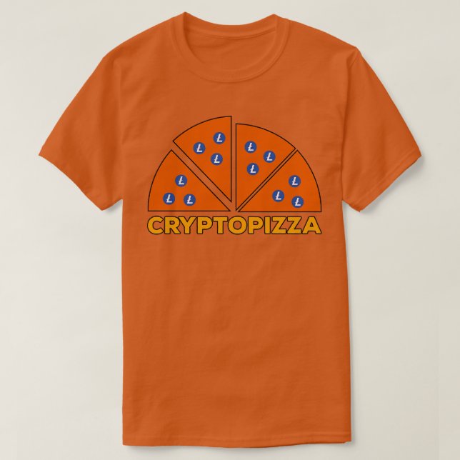 Cryptopizza Litecoin T Shirt (Design framsida)