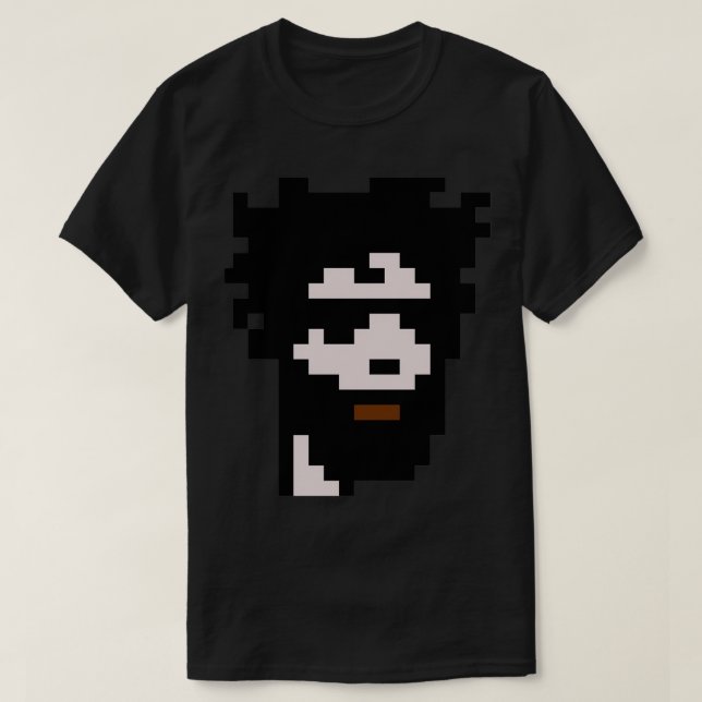 CryptoPunk 15 Handjur med skägg och solglasögon T Shirt (Design framsida)