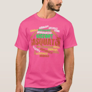 Cryptozoology Bigfoot Sasquatch Cryptid Skunk Ape T Shirt
