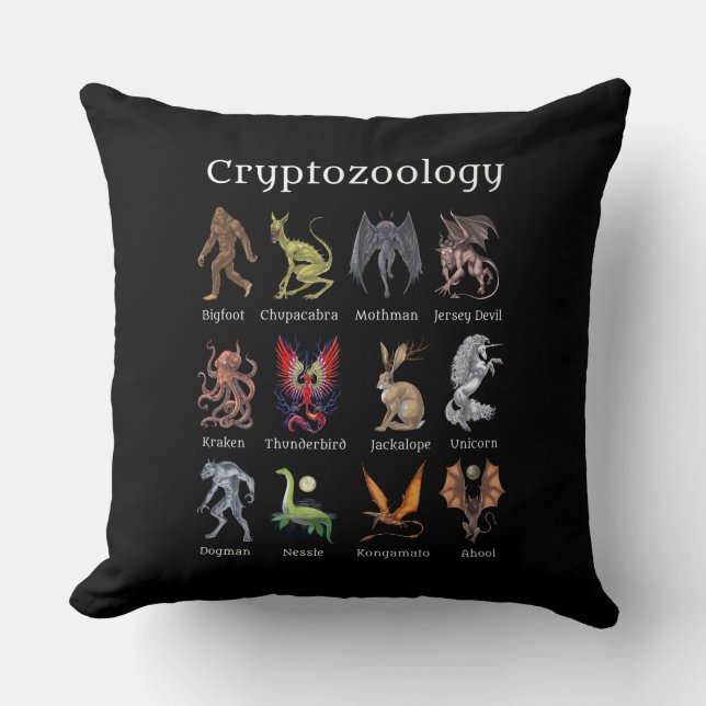Cryptozoology Cryptid Creatures Kudde (Framsida)