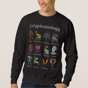 Cryptozoology Cryptid Creatures Lång Ärmad Tröja