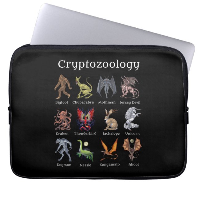 Cryptozoology Cryptid Creatures Laptop Fodral (Framsidan)