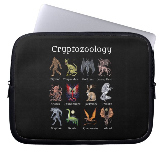 Cryptozoology Cryptid Creatures Laptop Fodral (Framsidan)