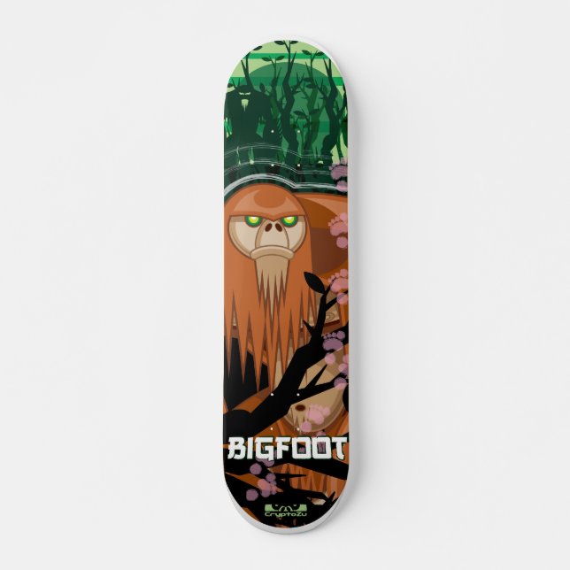 CryptoZu™ Bigfoot däck Skateboard Bräda 21,5 Cm (Framsida)