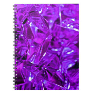Crystal Amethyst Lila Gemstone Anteckningsbok