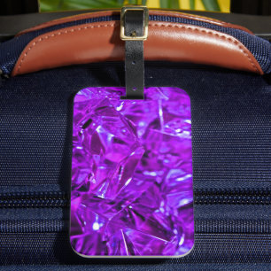 Crystal Amethyst Lila Gemstone Bagagebricka