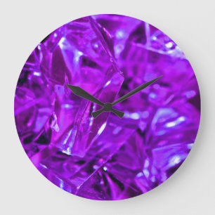 Crystal Amethyst Lila Gemstone Stor Klocka