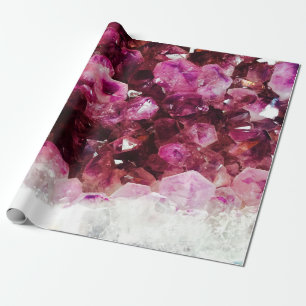 Crystal ametyst lila mineral presentpapper