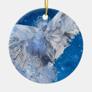 Crystal ängel julgransprydnad keramik