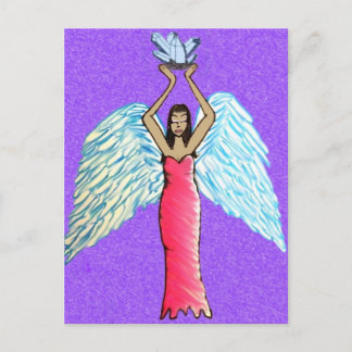 Crystal Angel Postcard / Altar Art Vykort