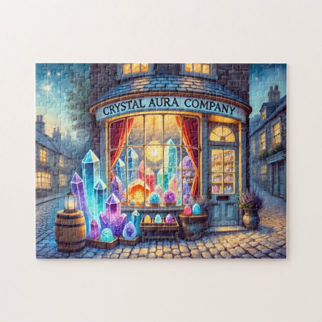 Crystal Aura Company Magic Gemstone Storefront Pussel (Horisontell)