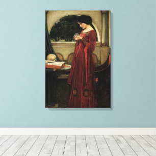Crystal Ball av John William Waterhouse Canvastryck