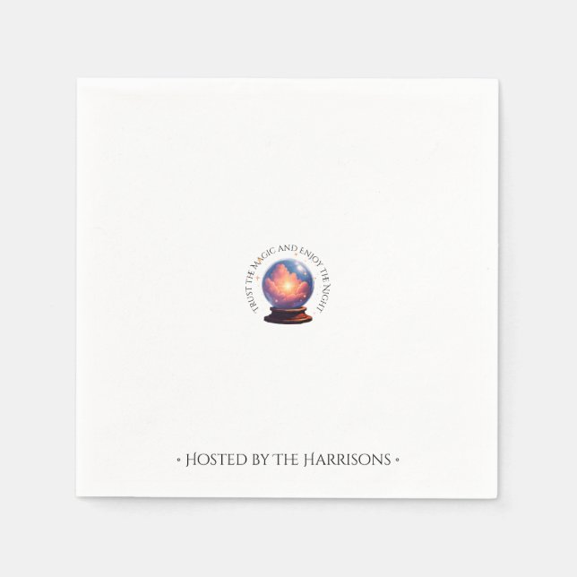 Crystal Ball Halloween-fest servetter (Framsidan)