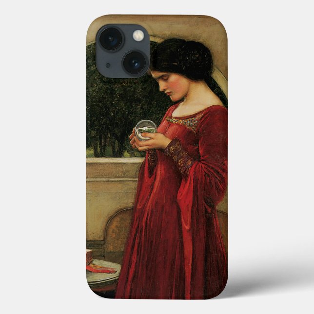 Crystal Ball Woman Waterhouse-målning (Baksida)