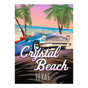 Crystal Beach Texas resematerial Fototryck
