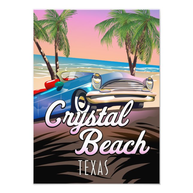 Crystal Beach Texas resematerial Fototryck (Framsidan)