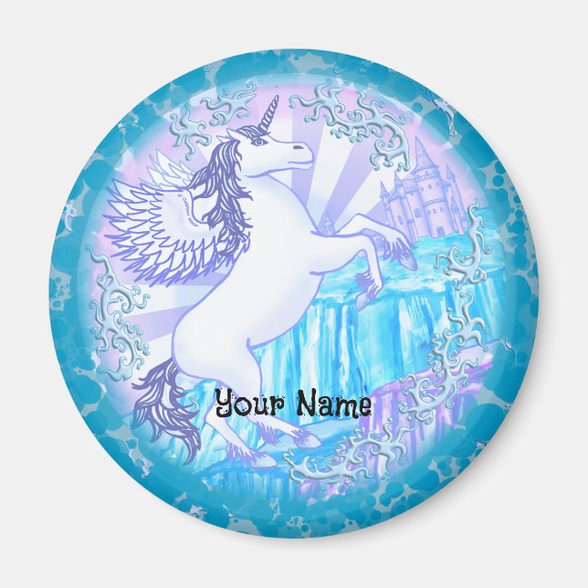 Crystal berg Pegasus Magnet (Framsidan)