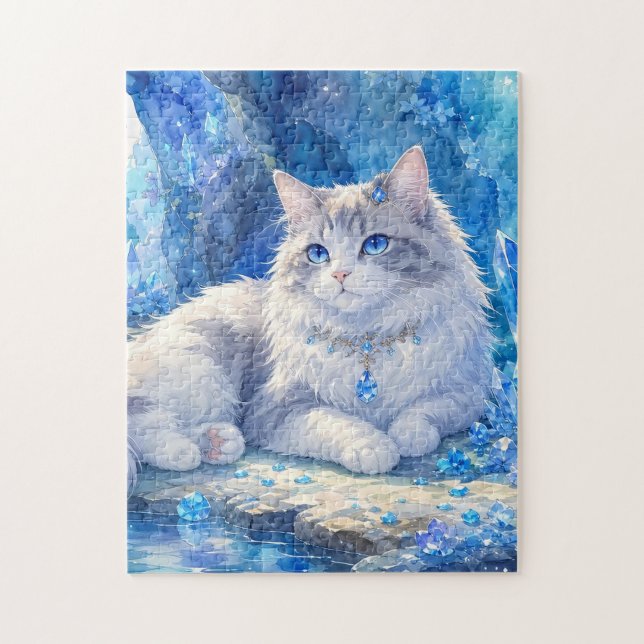 Crystal Blue Kattpussel Pussel (Vertikal)