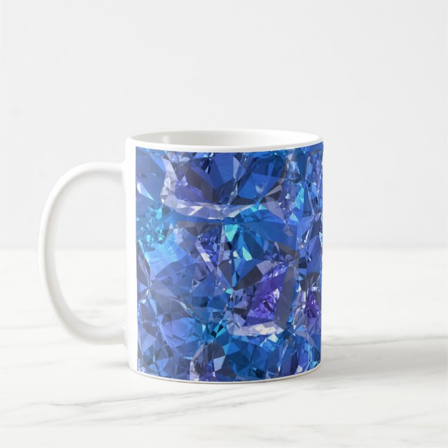 Crystal Blue och Lila Kaffemugg (Vänster)