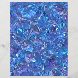 Crystal Blue och Lila Scrapbook Papper