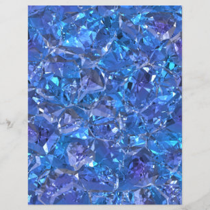 Crystal Blue och Lila Scrapbook Papper