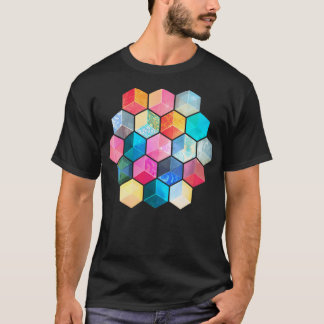 Crystal Bohemian Honeycomb Cub- Colorful Hexago T Shirt