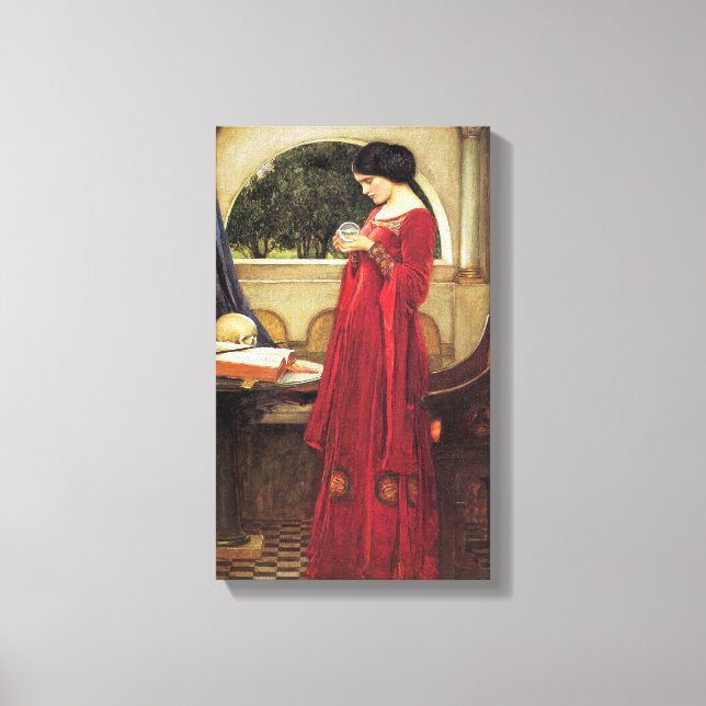 Crystal Boll av John Waterhouse Canvastryck (Framsida)