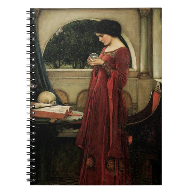 Crystal Boll av John William Waterhouse Anteckningsbok Med Spiral (Framsidan)