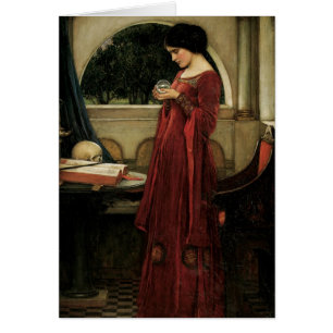 Crystal Boll av John William Waterhouse Hälsningskort